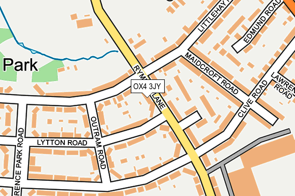 OX4 3JY map - OS OpenMap – Local (Ordnance Survey)