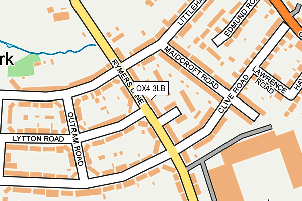 OX4 3LB map - OS OpenMap – Local (Ordnance Survey)