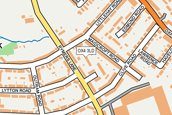 OX4 3LD map - OS OpenMap – Local (Ordnance Survey)