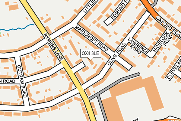 OX4 3LE map - OS OpenMap – Local (Ordnance Survey)