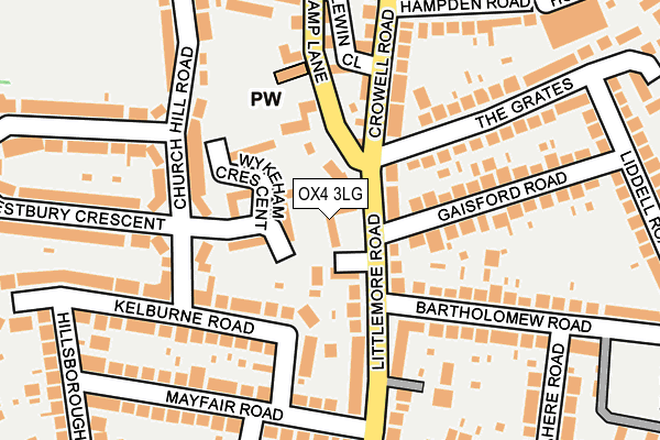 OX4 3LG map - OS OpenMap – Local (Ordnance Survey)