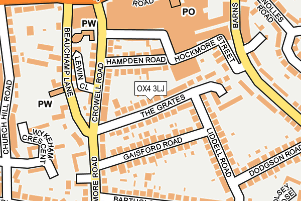 OX4 3LJ map - OS OpenMap – Local (Ordnance Survey)