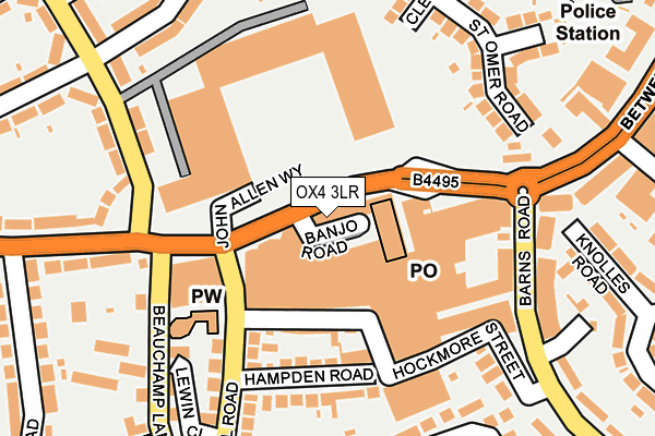 OX4 3LR map - OS OpenMap – Local (Ordnance Survey)