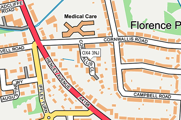 OX4 3NJ map - OS OpenMap – Local (Ordnance Survey)