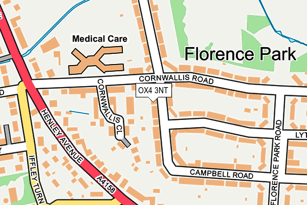 OX4 3NT map - OS OpenMap – Local (Ordnance Survey)