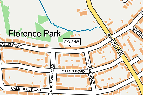 OX4 3NW map - OS OpenMap – Local (Ordnance Survey)