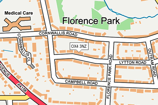 OX4 3NZ map - OS OpenMap – Local (Ordnance Survey)