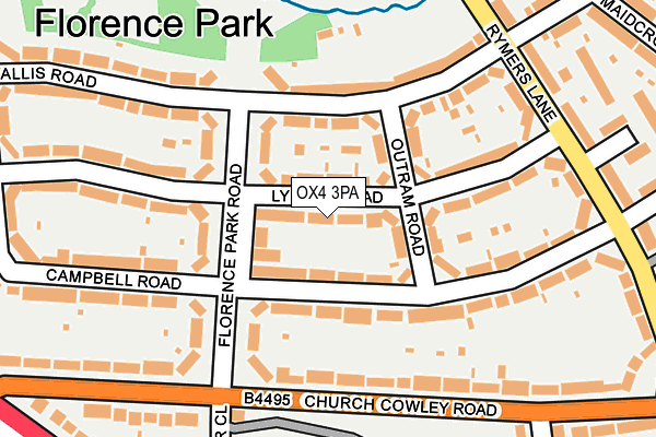 OX4 3PA map - OS OpenMap – Local (Ordnance Survey)