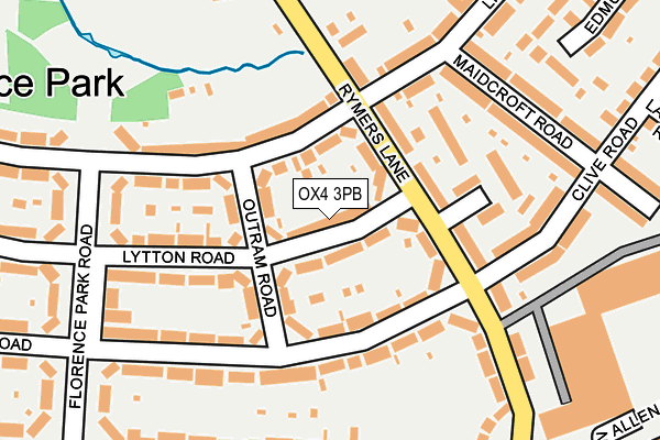 OX4 3PB map - OS OpenMap – Local (Ordnance Survey)