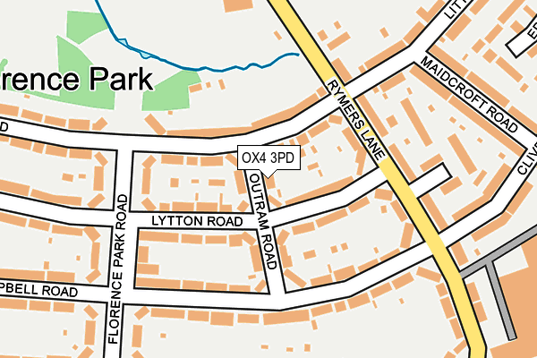 OX4 3PD map - OS OpenMap – Local (Ordnance Survey)