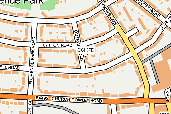 OX4 3PE map - OS OpenMap – Local (Ordnance Survey)
