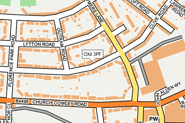 OX4 3PF map - OS OpenMap – Local (Ordnance Survey)