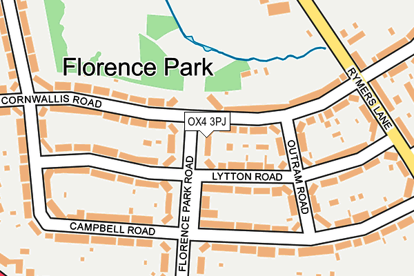 OX4 3PJ map - OS OpenMap – Local (Ordnance Survey)