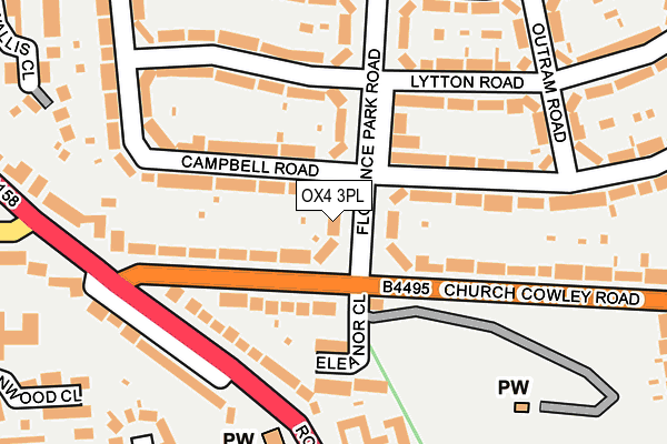 OX4 3PL map - OS OpenMap – Local (Ordnance Survey)