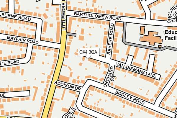 OX4 3QA map - OS OpenMap – Local (Ordnance Survey)