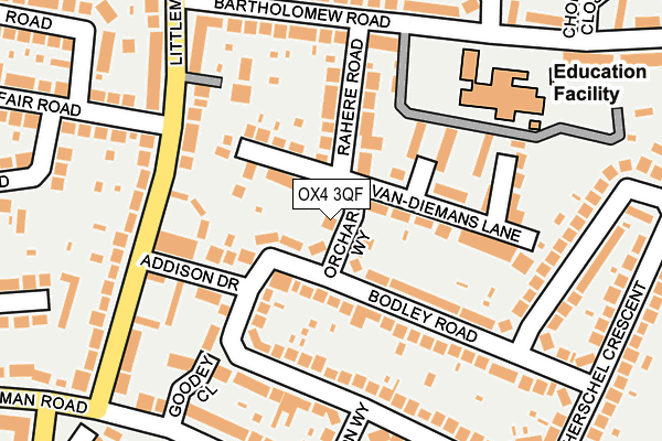 OX4 3QF map - OS OpenMap – Local (Ordnance Survey)