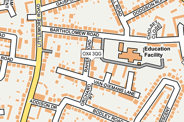 OX4 3QG map - OS OpenMap – Local (Ordnance Survey)