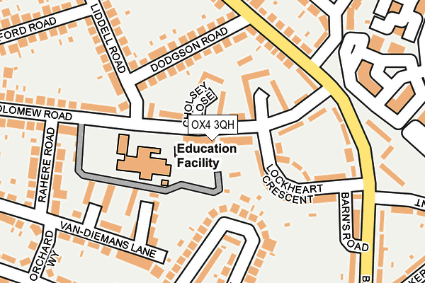 OX4 3QH map - OS OpenMap – Local (Ordnance Survey)