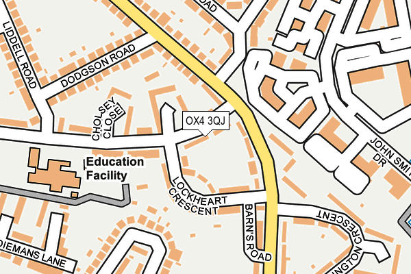 OX4 3QJ map - OS OpenMap – Local (Ordnance Survey)