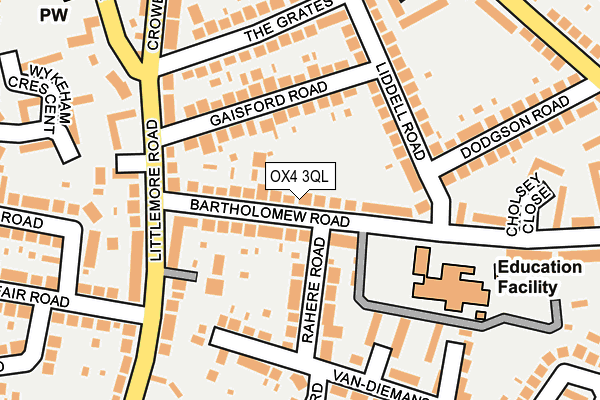 OX4 3QL map - OS OpenMap – Local (Ordnance Survey)