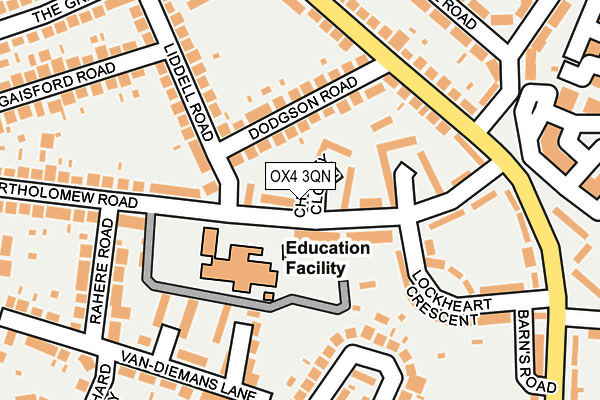 OX4 3QN map - OS OpenMap – Local (Ordnance Survey)