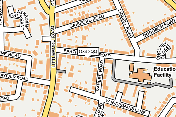 OX4 3QQ map - OS OpenMap – Local (Ordnance Survey)