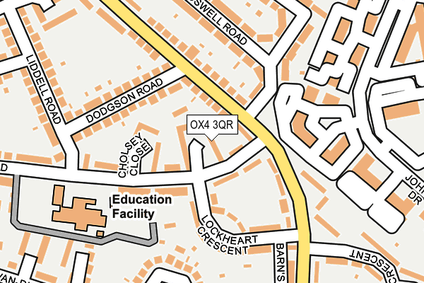 OX4 3QR map - OS OpenMap – Local (Ordnance Survey)