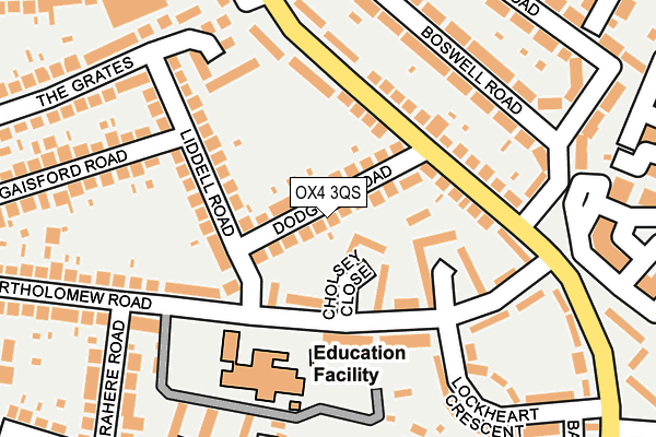 OX4 3QS map - OS OpenMap – Local (Ordnance Survey)