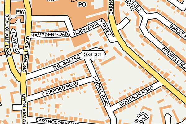 OX4 3QT map - OS OpenMap – Local (Ordnance Survey)