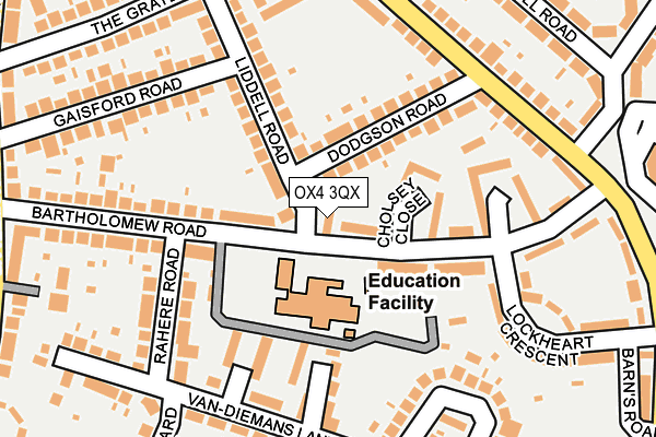 OX4 3QX map - OS OpenMap – Local (Ordnance Survey)