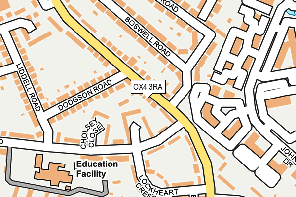 OX4 3RA map - OS OpenMap – Local (Ordnance Survey)