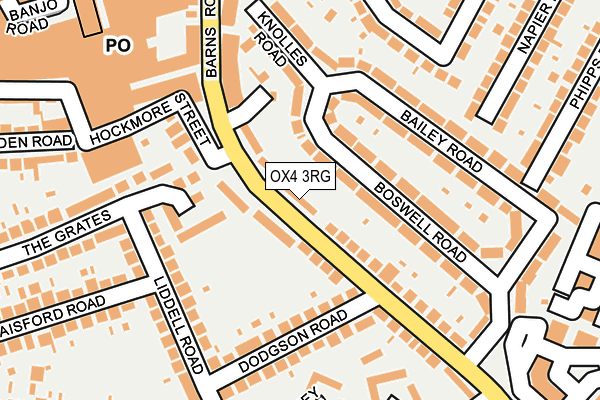 OX4 3RG map - OS OpenMap – Local (Ordnance Survey)