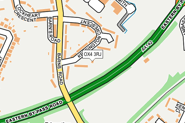 OX4 3RJ map - OS OpenMap – Local (Ordnance Survey)