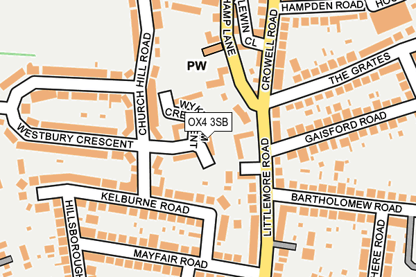 OX4 3SB map - OS OpenMap – Local (Ordnance Survey)