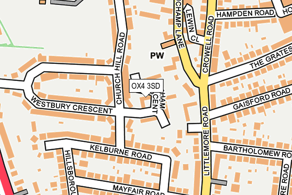 OX4 3SD map - OS OpenMap – Local (Ordnance Survey)