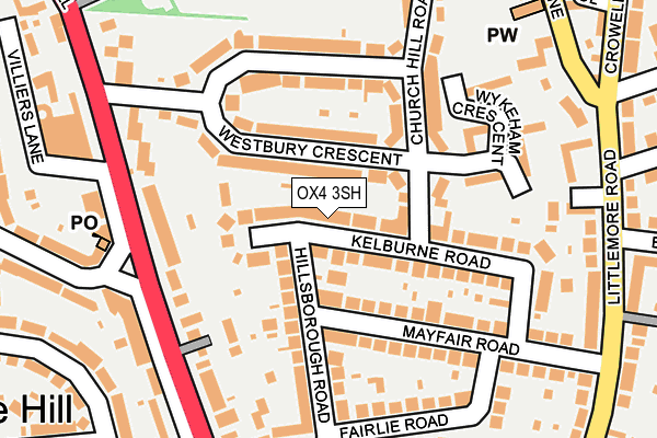 OX4 3SH map - OS OpenMap – Local (Ordnance Survey)