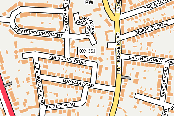 OX4 3SJ map - OS OpenMap – Local (Ordnance Survey)