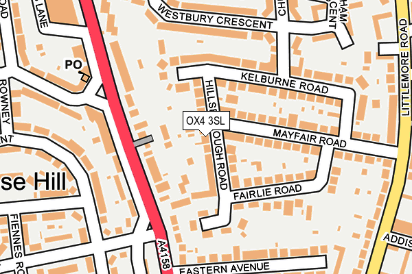 OX4 3SL map - OS OpenMap – Local (Ordnance Survey)