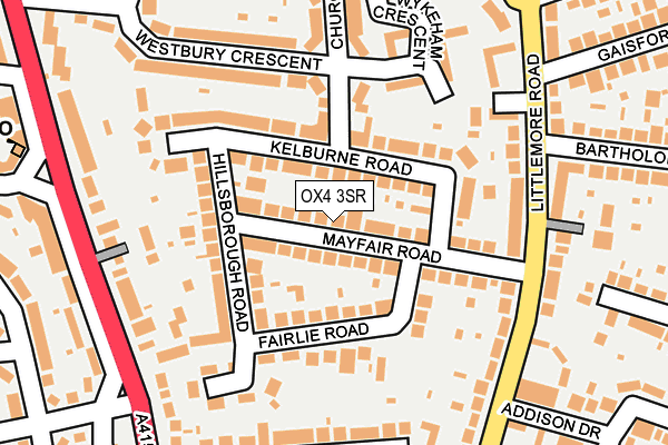 OX4 3SR map - OS OpenMap – Local (Ordnance Survey)