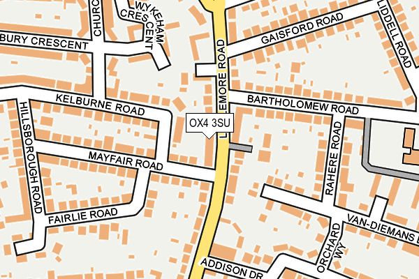 OX4 3SU map - OS OpenMap – Local (Ordnance Survey)