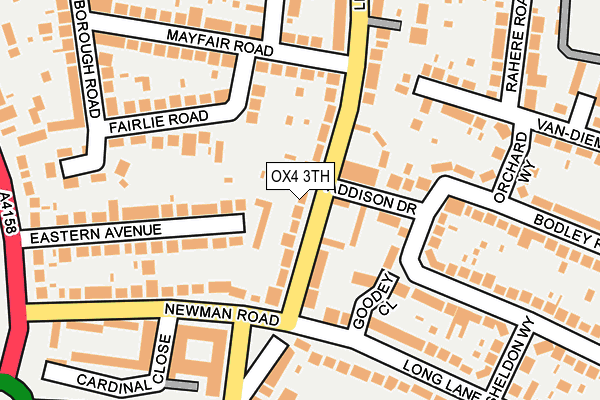 OX4 3TH map - OS OpenMap – Local (Ordnance Survey)