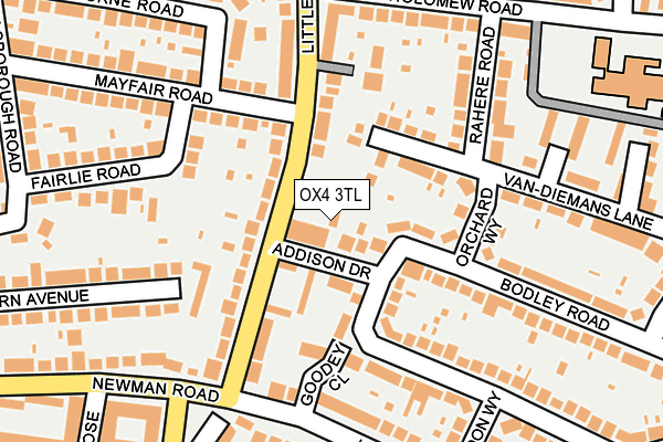 OX4 3TL map - OS OpenMap – Local (Ordnance Survey)