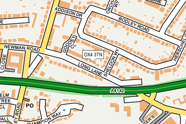 OX4 3TN map - OS OpenMap – Local (Ordnance Survey)