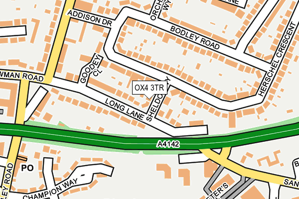 OX4 3TR map - OS OpenMap – Local (Ordnance Survey)