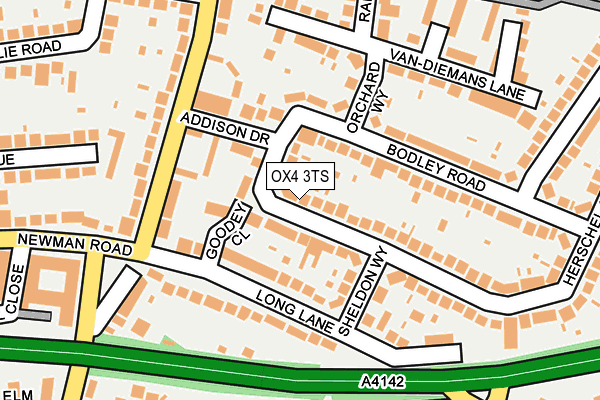 OX4 3TS map - OS OpenMap – Local (Ordnance Survey)