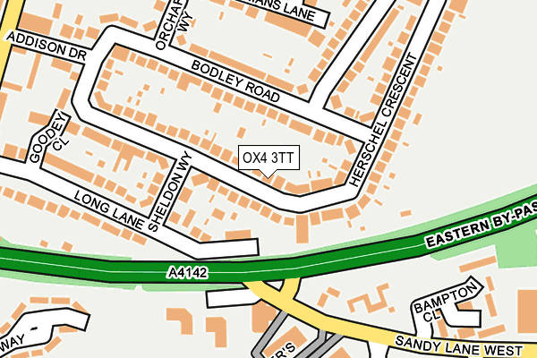 OX4 3TT map - OS OpenMap – Local (Ordnance Survey)