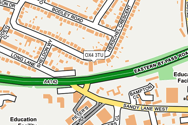 OX4 3TU map - OS OpenMap – Local (Ordnance Survey)