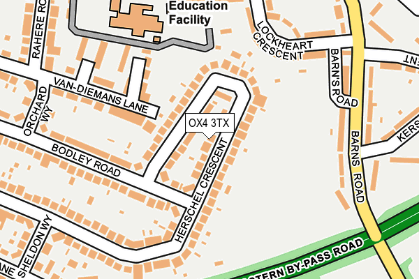 OX4 3TX map - OS OpenMap – Local (Ordnance Survey)