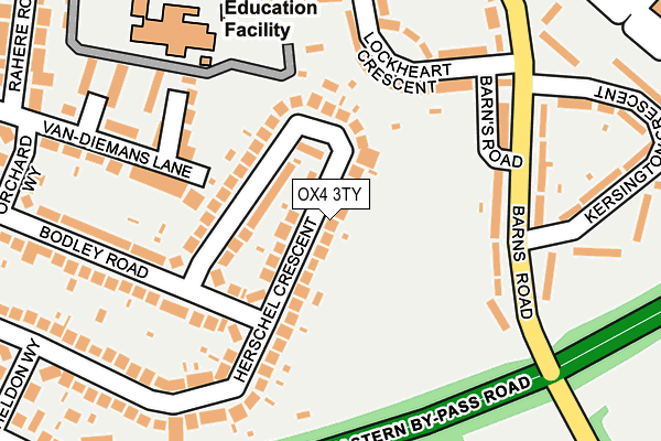 OX4 3TY map - OS OpenMap – Local (Ordnance Survey)