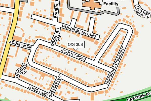 OX4 3UB map - OS OpenMap – Local (Ordnance Survey)